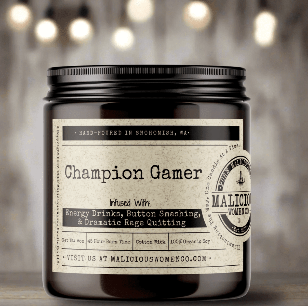 Champion Gamer Candle - Veranda Cafe & Mercantile