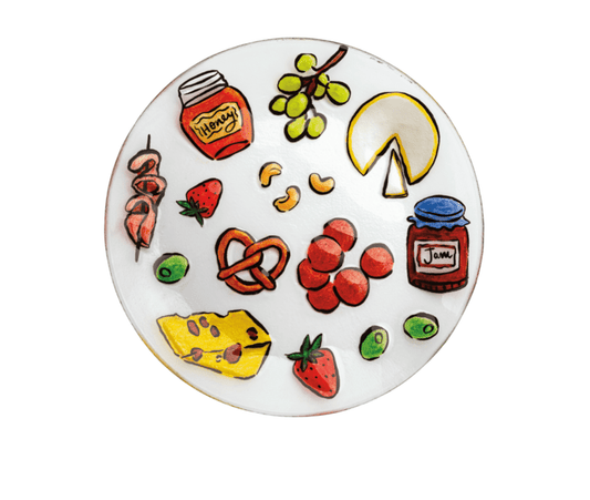 Charcuterie Glass Platter - Veranda Cafe & Mercantile