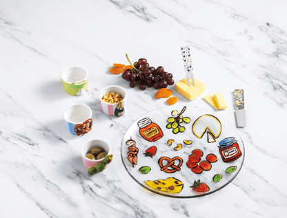 Charcuterie Glass Platter - Veranda Cafe & Mercantile