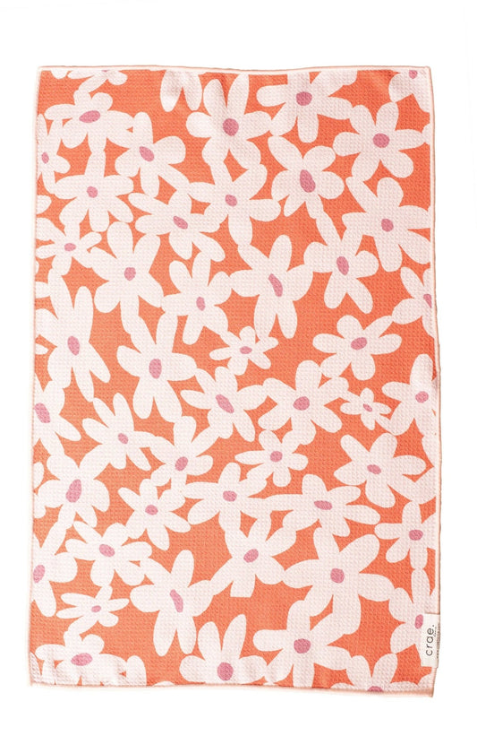Check Your Blossoms: Reversible Hand Towel - Veranda Cafe & Mercantile