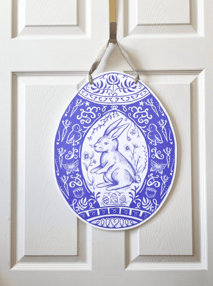 Chinoiserie Easter Egg Door Hanger - Veranda Cafe & Mercantile