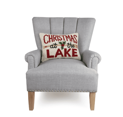 Christmas At The Lake Hook Pillow - Veranda Cafe & Mercantile