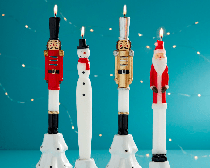 Christmas Figural Taper - Veranda Cafe & Mercantile