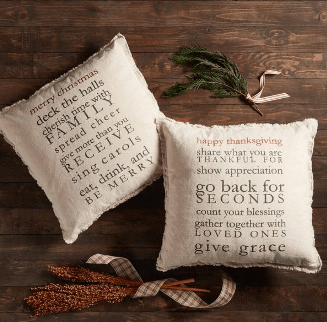 Christmas Rules Pillow - Veranda Cafe & Mercantile