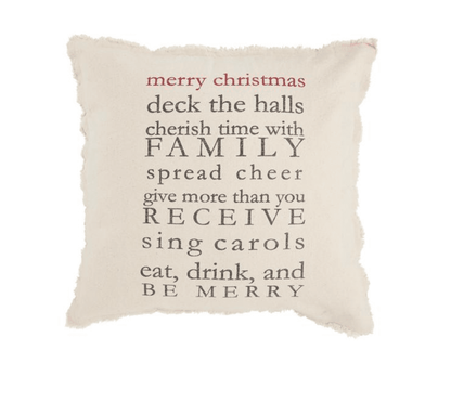Christmas Rules Pillow - Veranda Cafe & Mercantile