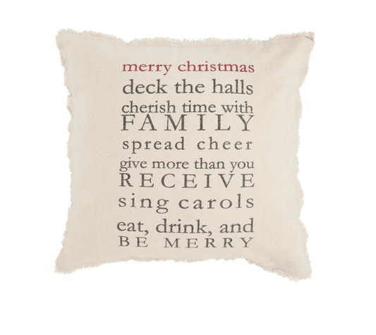 Christmas Rules Pillow - Veranda Cafe & Mercantile