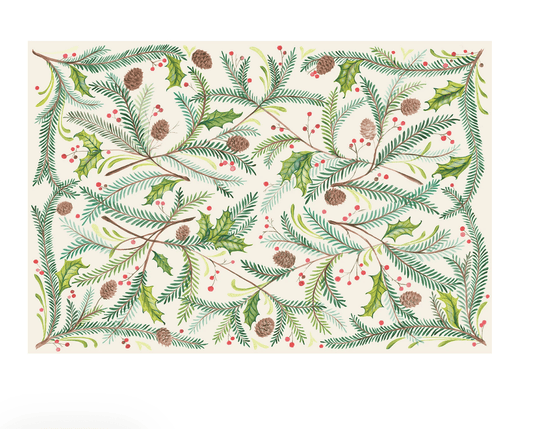 Christmas Sprigs Placemat - Veranda Cafe & Mercantile