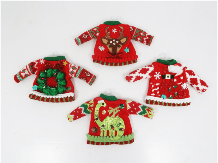 Christmas Sweater Ornament - Veranda Cafe & Mercantile
