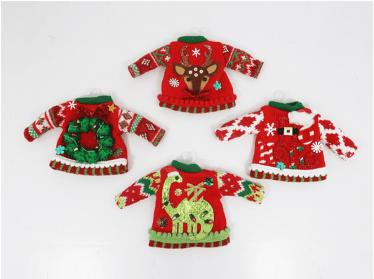 Christmas Sweater Ornament - Veranda Cafe & Mercantile