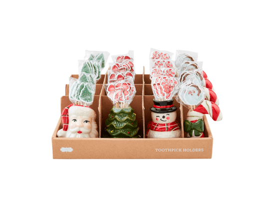 Christmas Toothpick Caddy Set - Veranda Cafe & Mercantile