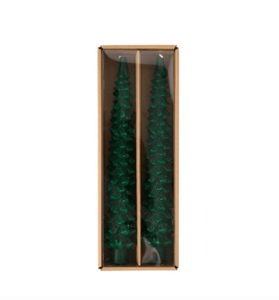 Christmas Tree Taper Candle Set - Veranda Cafe & Mercantile