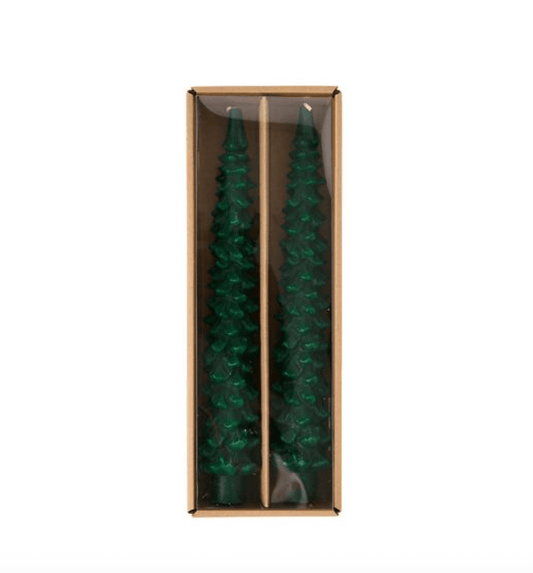 Christmas Tree Taper Candle Set - Veranda Cafe & Mercantile