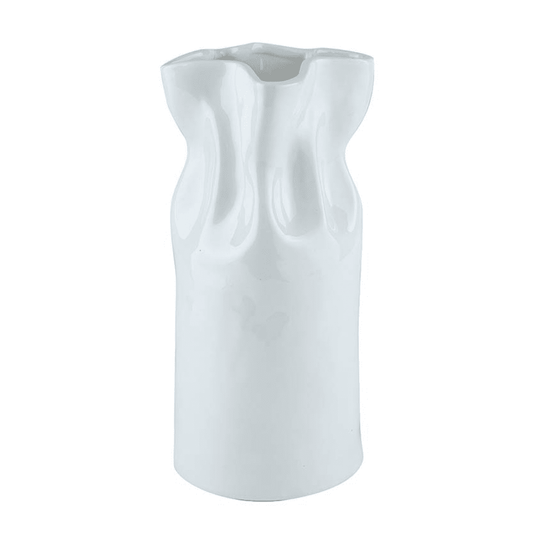 Cinched Ceramic Vase - Veranda Cafe & Mercantile
