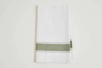 Classic Italian Kitchen Towel - Herringbone Green - Veranda Cafe & Mercantile
