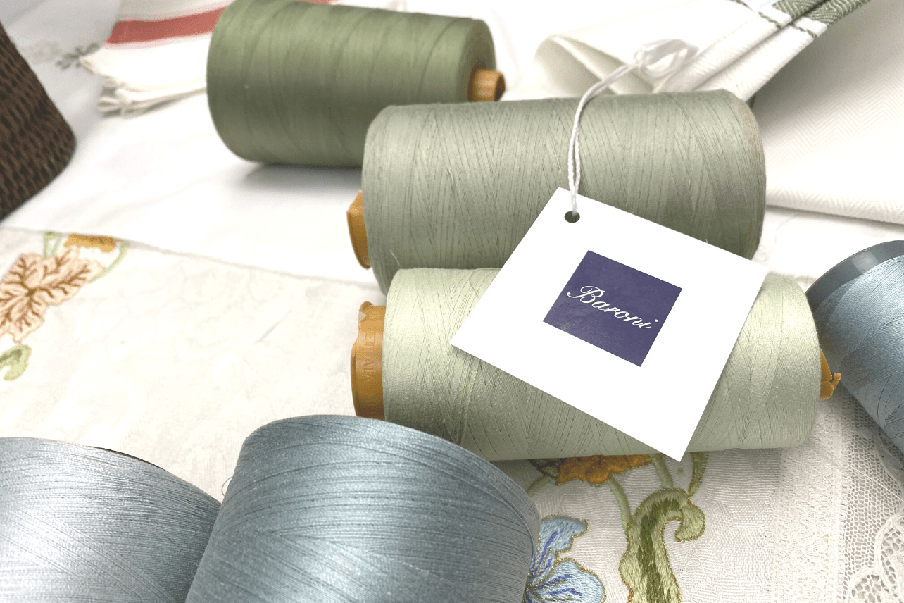 Classic Italian Kitchen Towel - Herringbone Green - Veranda Cafe & Mercantile