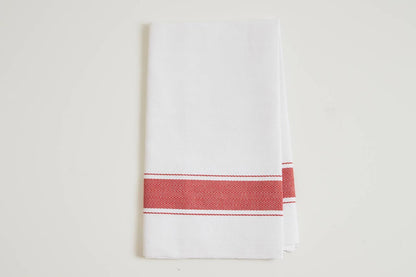 Classic Italian Kitchen Towel - Herringbone Red - Veranda Cafe & Mercantile