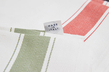 Classic Italian Kitchen Towel - Herringbone Red - Veranda Cafe & Mercantile