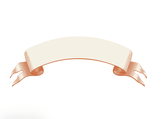 Classic Orange Banner Table Accent - Set of 12 - Veranda Cafe & Mercantile