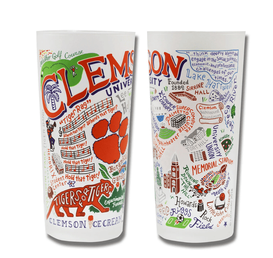 Clemson University Drinking Glass Set - Veranda Cafe & Mercantile