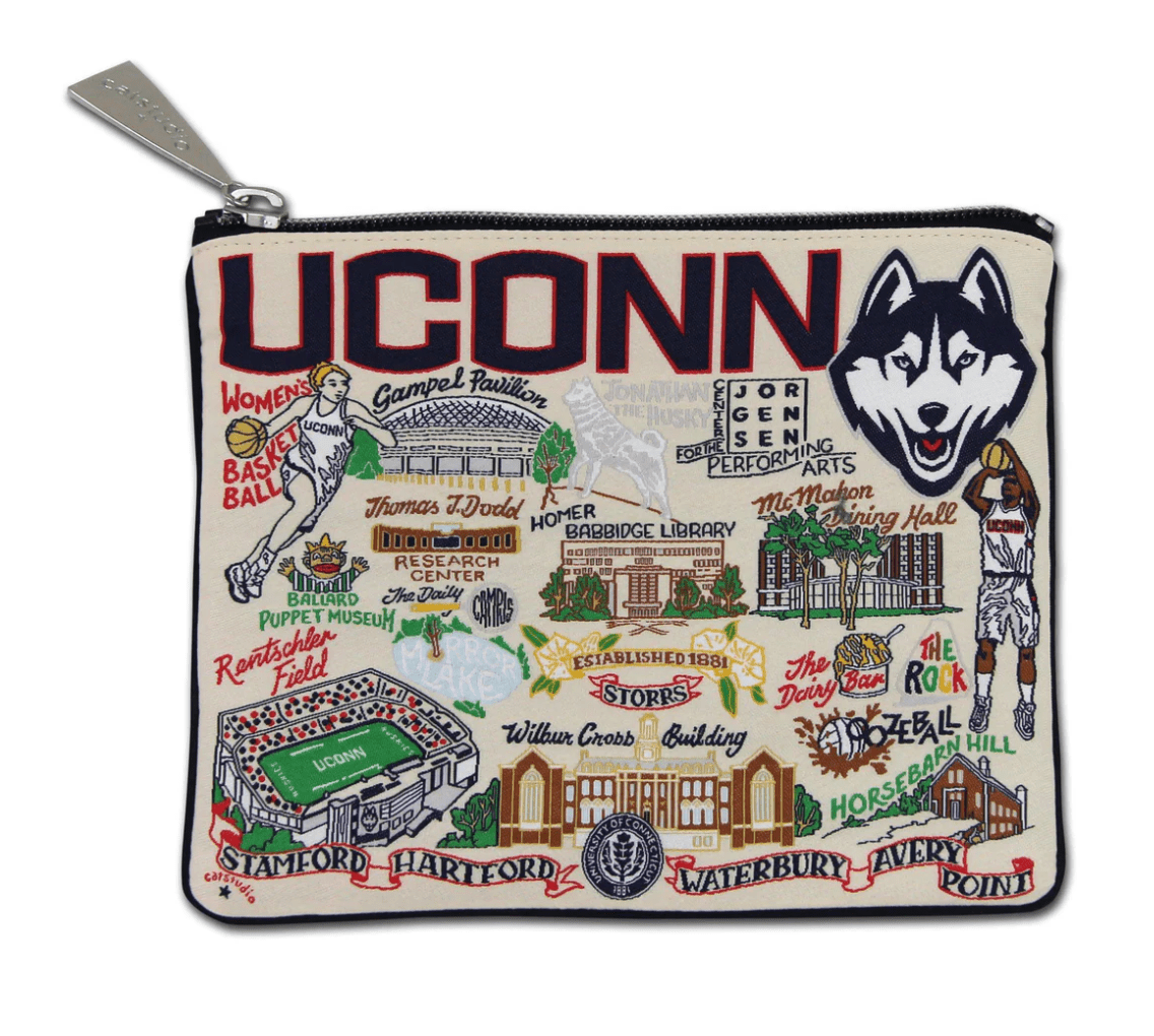 Connecticut, University of (UCONN) Zip Pouch - Veranda Cafe & Mercantile
