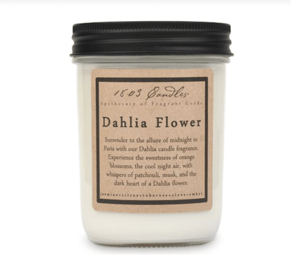 Dahlia Flower Soy Candle - Veranda Cafe & Mercantile