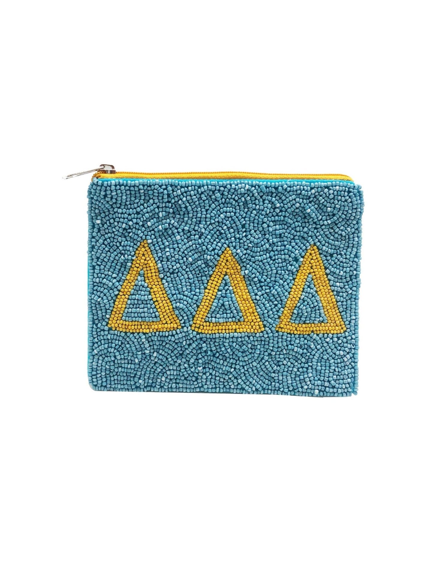 Delta Delta Delta Beaded Pouch - Veranda Cafe & Mercantile