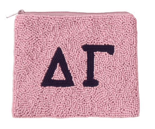 Delta Gamma Beaded Pouch - Veranda Cafe & Mercantile