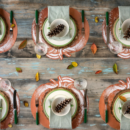 Die - cut Pumpkin Placemats - Set of 12 - Veranda Cafe & Mercantile
