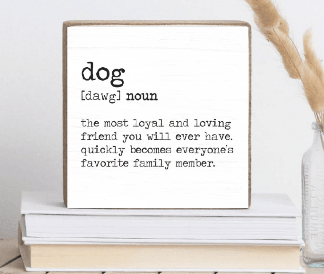 Dog Definition Block - Veranda Cafe & Mercantile