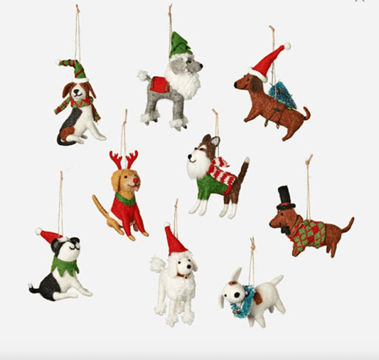 Dog Ornament - 9 Assorted - Veranda Cafe & Mercantile