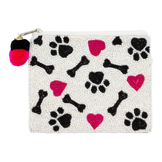 Doggie Love Beaded Pouch - Veranda Cafe & Mercantile