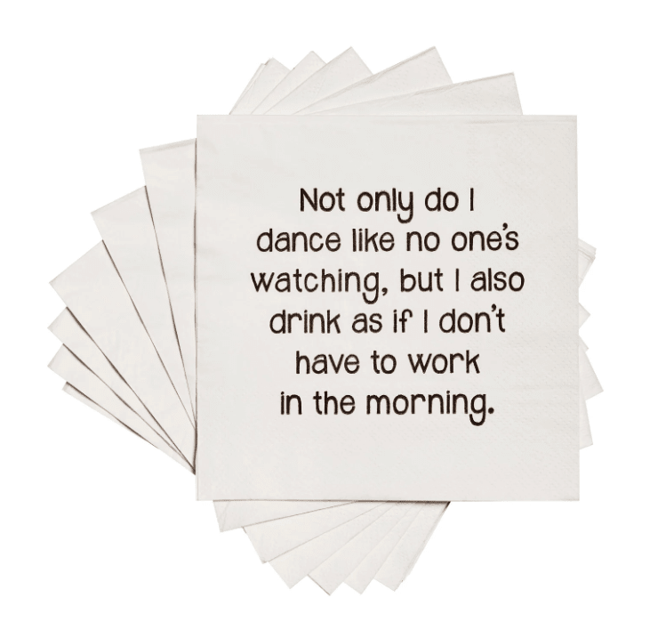 Drink As If Napkins - Veranda Cafe & Mercantile
