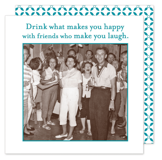 Drink Happy Beverage Napkins - Veranda Cafe & Mercantile