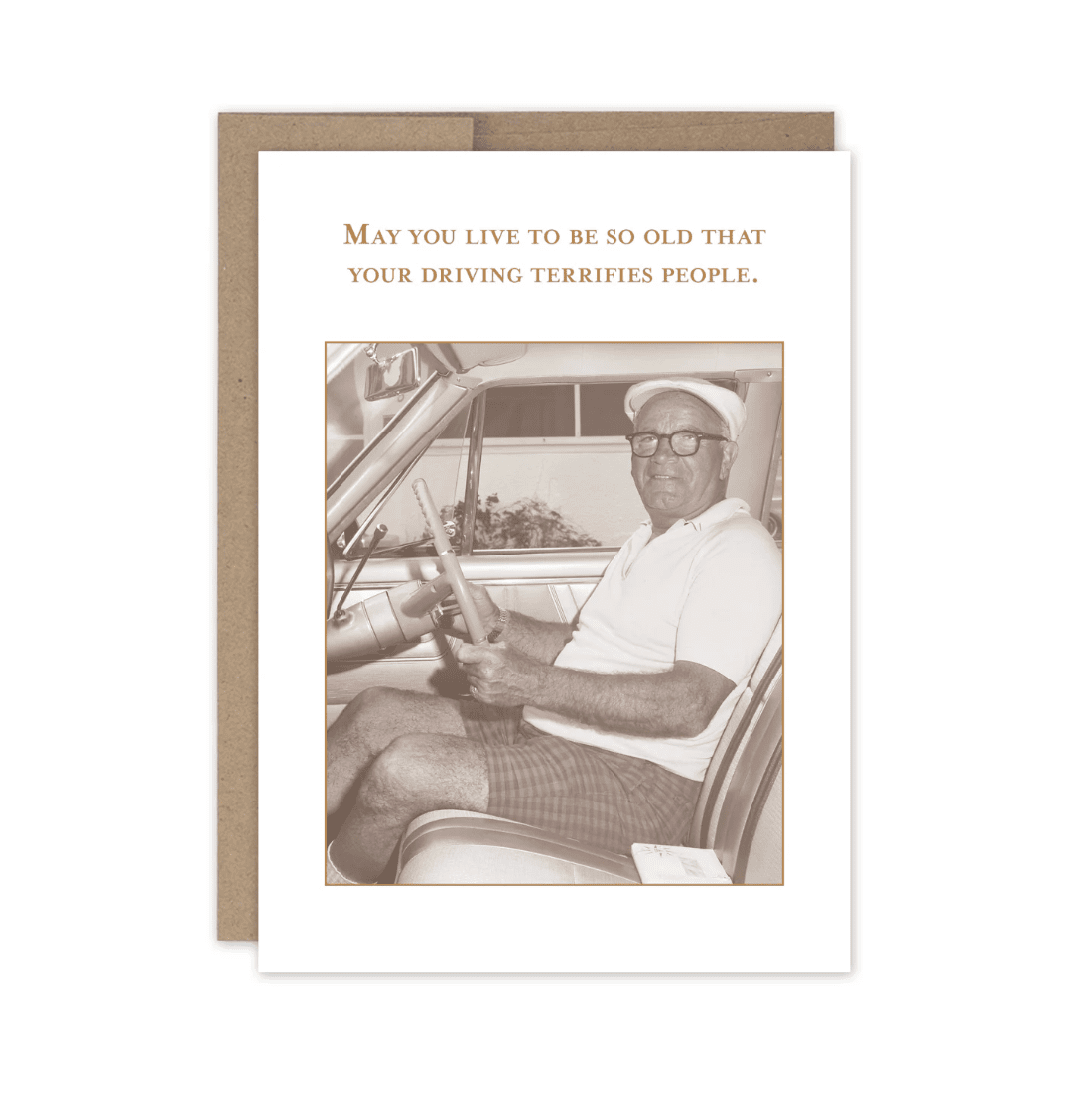 Driving Terrifies Birthday Card SM698 - Veranda Cafe & Mercantile