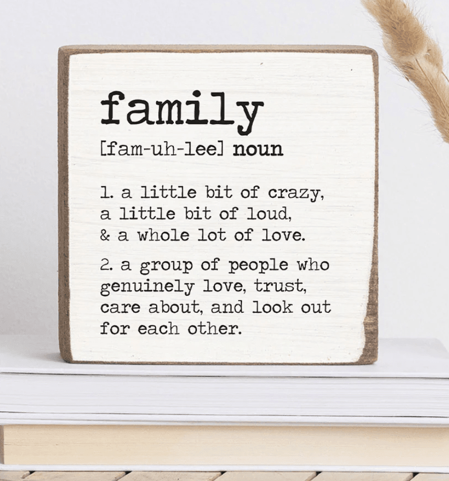 Family Definition Block - Veranda Cafe & Mercantile