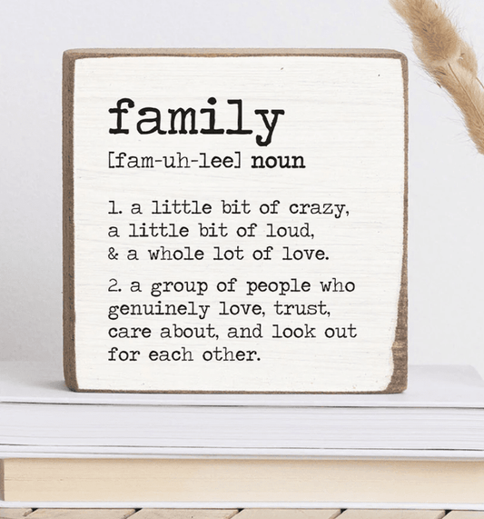 Family Definition Block - Veranda Cafe & Mercantile