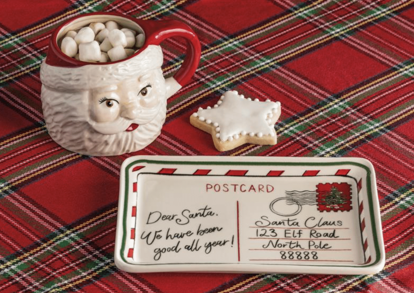 Figural Milk Cookies For Santa - Veranda Cafe & Mercantile