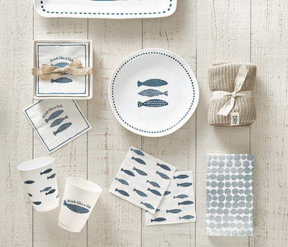 Fish Cocktail Napkin - Veranda Cafe & Mercantile