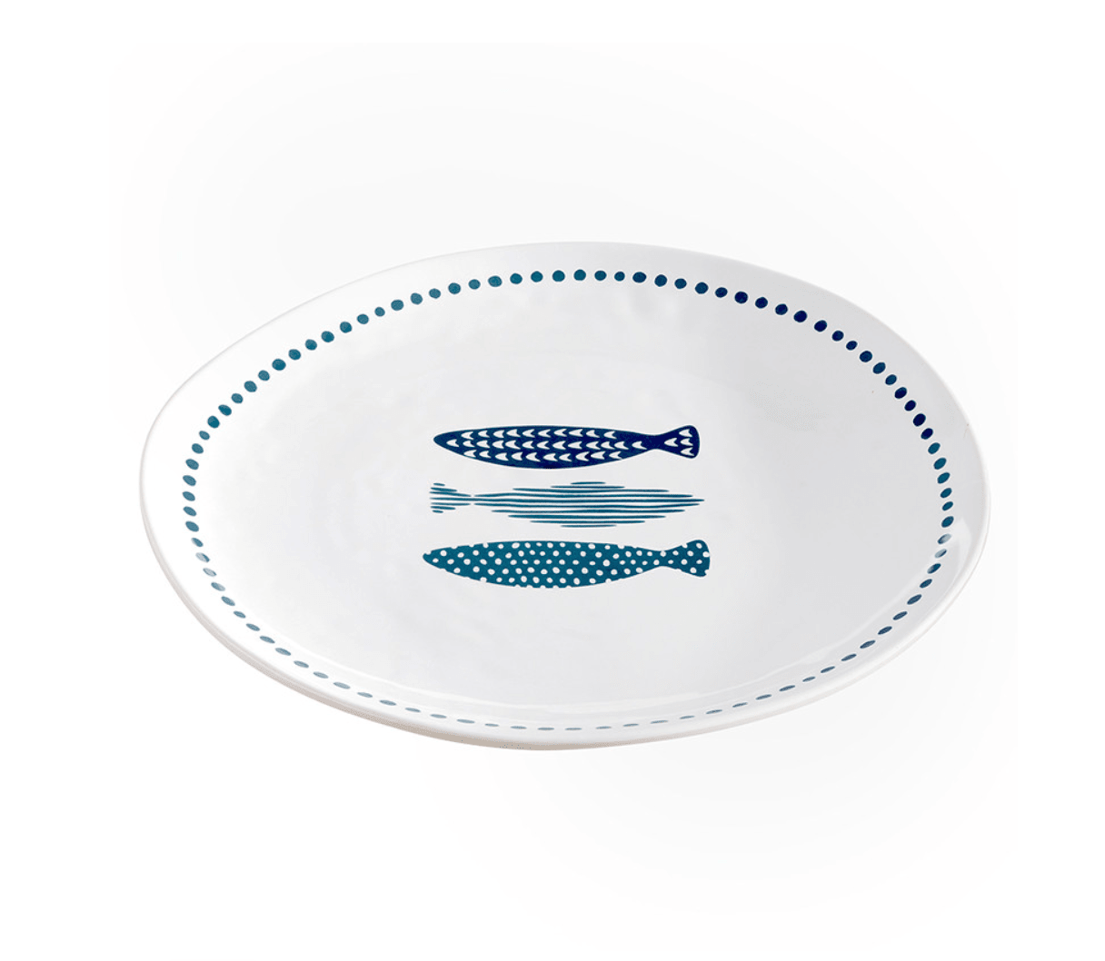 Fish Melamine Appetizer Plate - Veranda Cafe & Mercantile