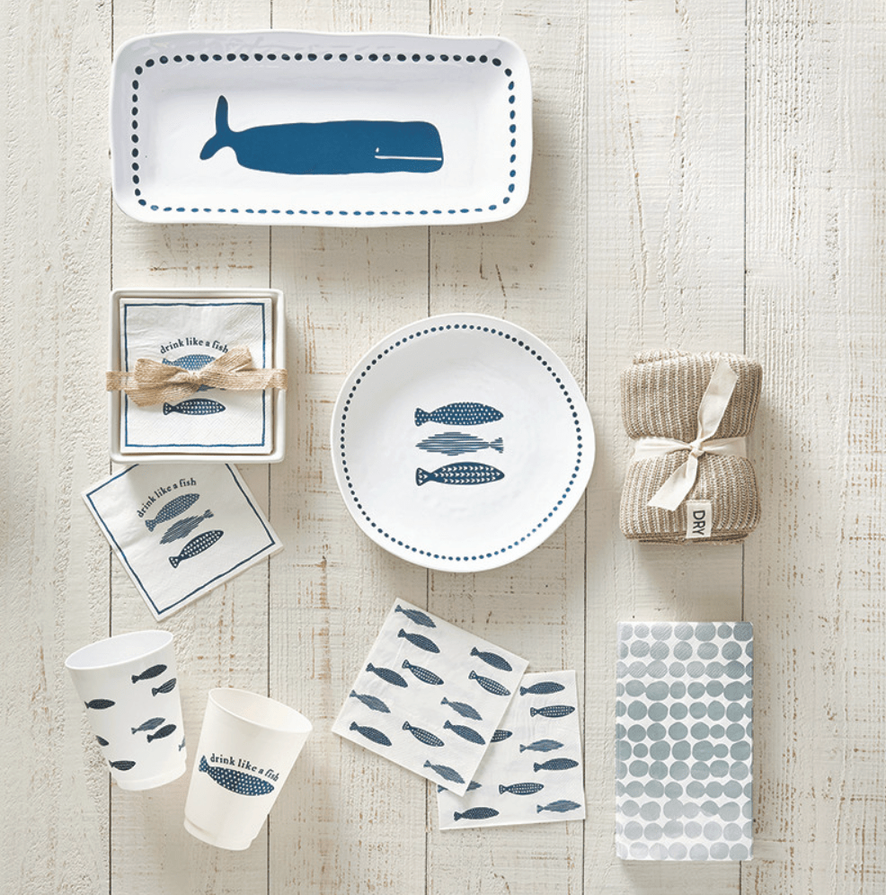 Fish Melamine Appetizer Plate - Veranda Cafe & Mercantile