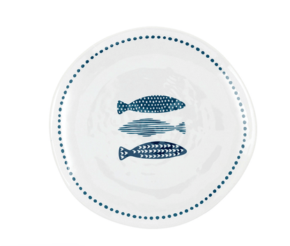 Fish Melamine Appetizer Plate - Veranda Cafe & Mercantile