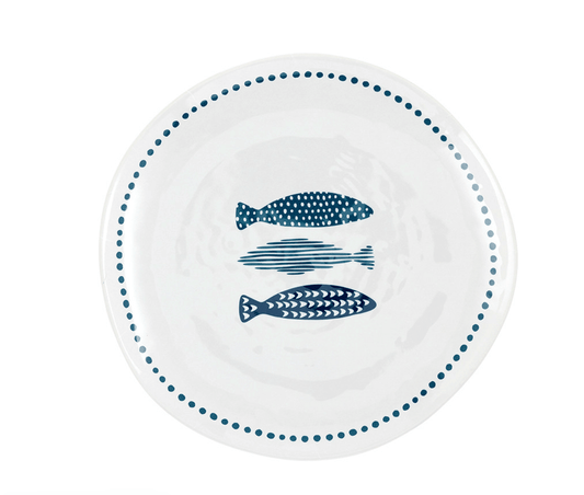 Fish Melamine Appetizer Plate - Veranda Cafe & Mercantile
