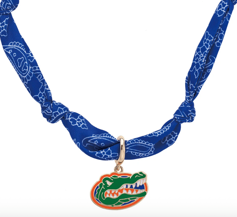 Florida Gators Logo Bandana Scarf Necklace - Veranda Cafe & Mercantile