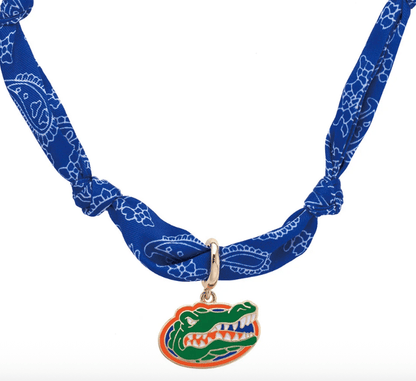 Florida Gators Logo Bandana Scarf Necklace - Veranda Cafe & Mercantile