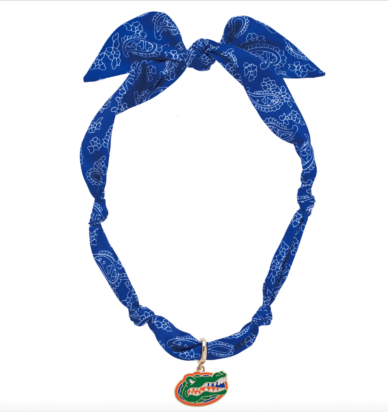 Florida Gators Logo Bandana Scarf Necklace - Veranda Cafe & Mercantile