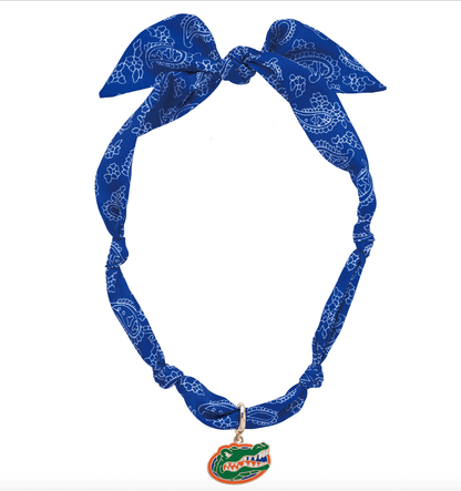Florida Gators Logo Bandana Scarf Necklace - Veranda Cafe & Mercantile