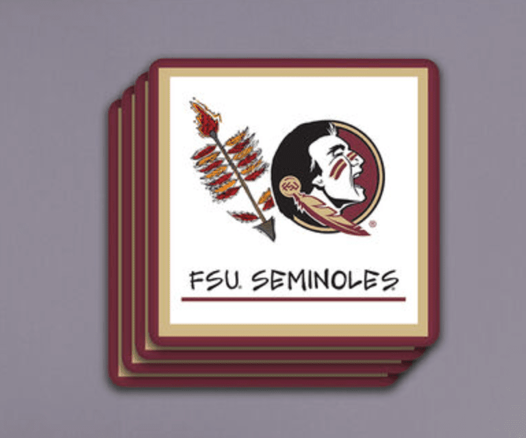 Florida State University 4pc Coaster Set - Veranda Cafe & Mercantile