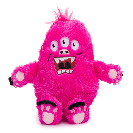 Fluffy Large Pink Monster Dog Toy - Veranda Cafe & Mercantile