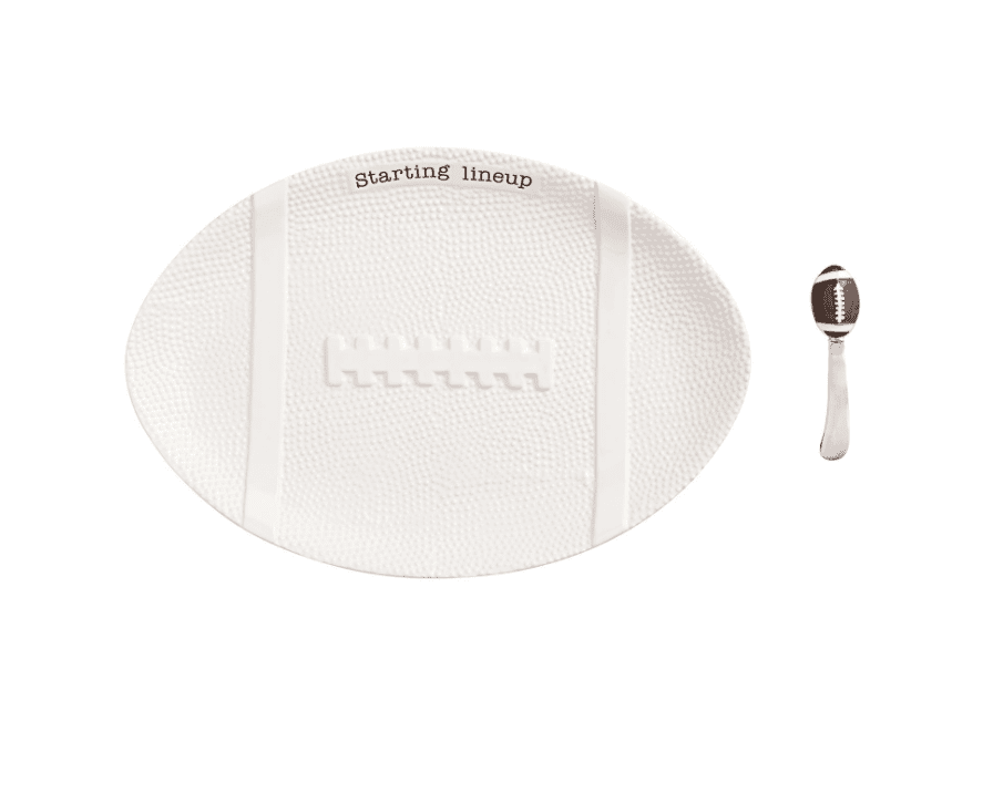 Football Platter and Spreader Set - Veranda Cafe & Mercantile