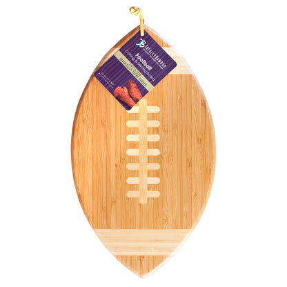 Football Shaped Cutting Board & Charcuterie Serving Tray - Veranda Cafe & Mercantile